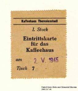 Biglietto d'ingresso per il Kaffeehaus